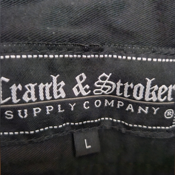 Crank and Stroker Preacher Denim Motorcycle Vest L - Picture 6 of 10